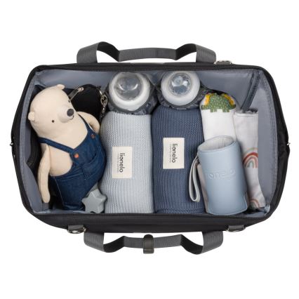 Lionelo - Bolsa de fraldas para carrinho IDA Black Onyx