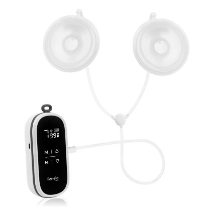 Lionelo - Bomba elétrica recarregável dupla para extração de leite materno TWEE FREE 5V 1500 mAh 150 ml
