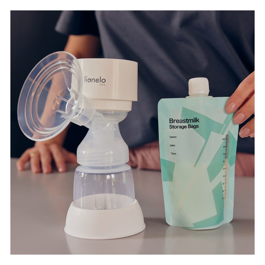 Lionelo - Bomba elétrica recarregável para extração de leite materno FIDI ONE 5V 1000 mAh 180 ml