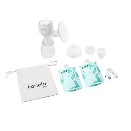 Lionelo - Bomba elétrica recarregável para extração de leite materno FIDI ONE 5V 1000 mAh 180 ml