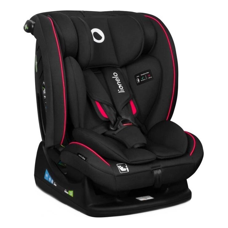 Lionelo - Cadeira auto AART i-Size 40-150 cm preta/vermelha