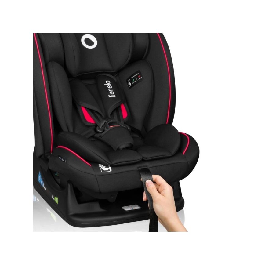 Lionelo - Cadeira auto AART i-Size 40-150 cm preta/vermelha