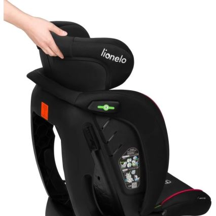 Lionelo - Cadeira auto AART i-Size 40-150 cm preta/vermelha