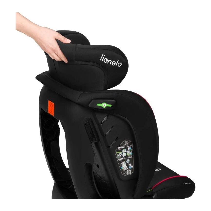 Lionelo - Cadeira auto AART i-Size 40-150 cm preta/vermelha