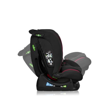 Lionelo - Cadeira auto AART i-Size 40-150 cm preta/vermelha
