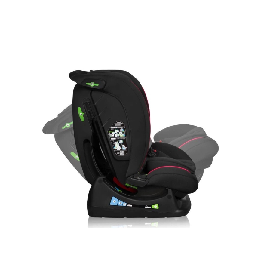 Lionelo - Cadeira auto AART i-Size 40-150 cm preta/vermelha