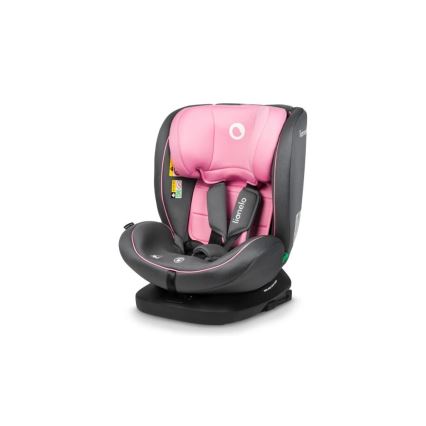 Lionelo - Cadeira auto BASTIAAN i-Size 40-150 cm cinzenta/rosa