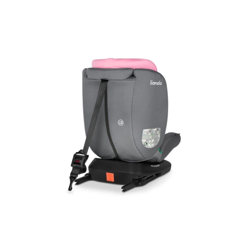 Lionelo - Cadeira auto BASTIAAN i-Size 40-150 cm cinzenta/rosa
