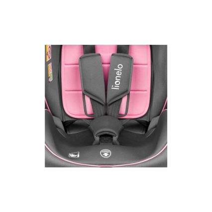 Lionelo - Cadeira auto BASTIAAN i-Size 40-150 cm cinzenta/rosa