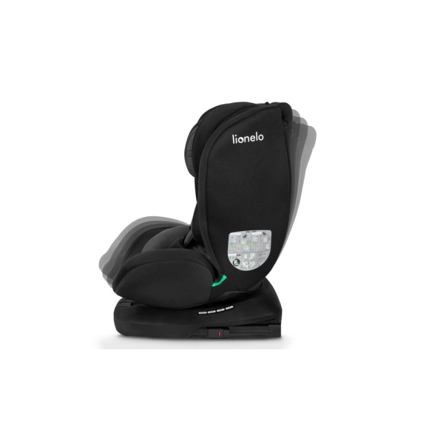 Lionelo - Cadeira auto BASTIAAN i-Size 40-150 cm preta/cinzenta
