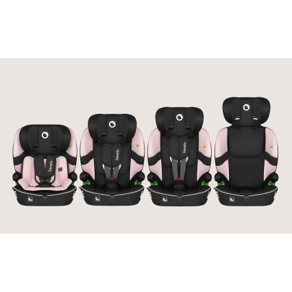 Lionelo - Cadeira auto BILLY i-Size 76-150 cm Rosa Bebé
