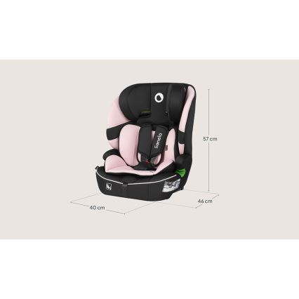 Lionelo - Cadeira auto BILLY i-Size 76-150 cm Rosa Bebé