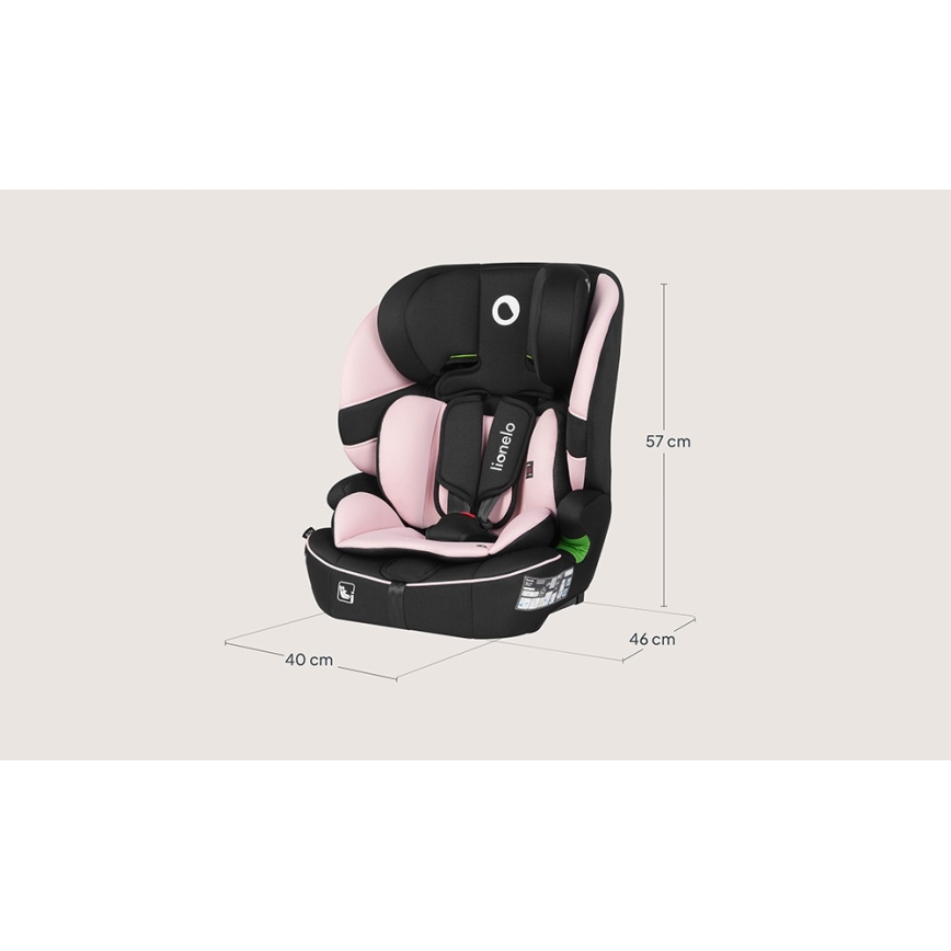 Lionelo - Cadeira auto BILLY i-Size 76-150 cm Rosa Bebé