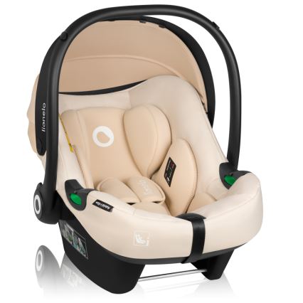 Lionelo - Cadeira auto com base ASTRID SET i-Size 40-87 cm Bege Areia