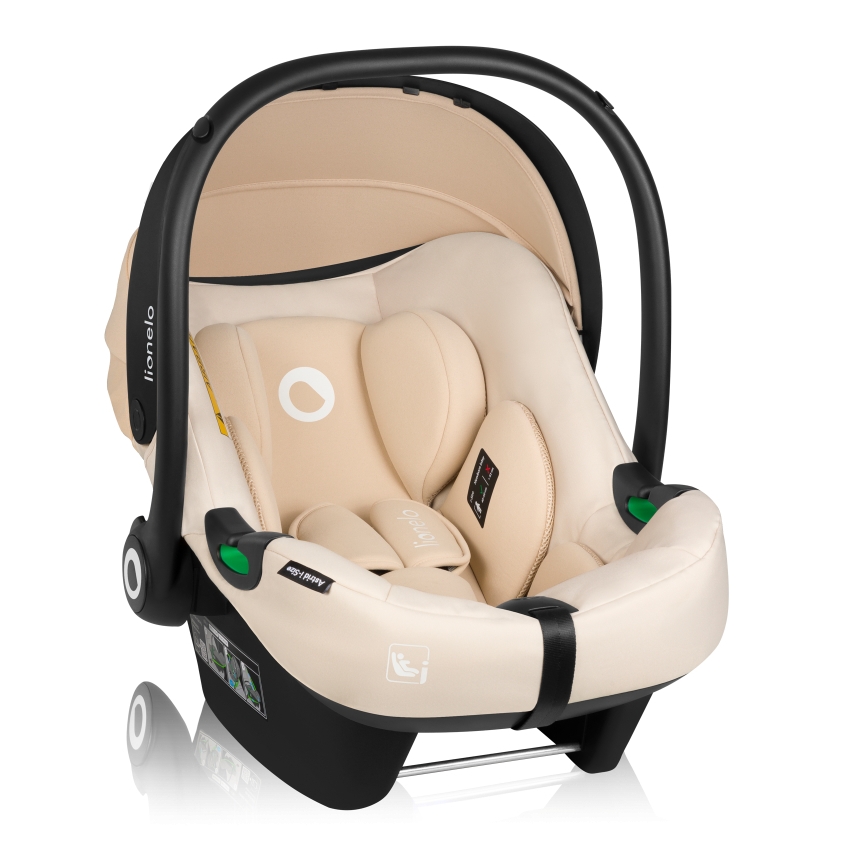 Lionelo - Cadeira auto com base ASTRID SET i-Size 40-87 cm Bege Areia