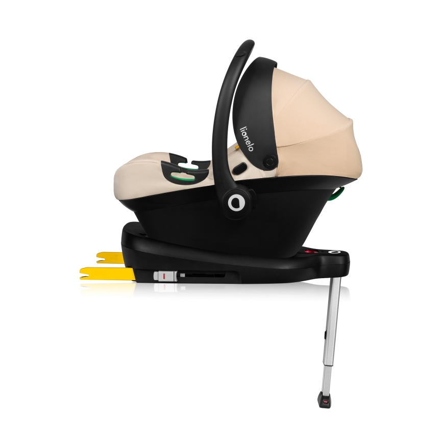 Lionelo - Cadeira auto com base ASTRID SET i-Size 40-87 cm Bege Areia
