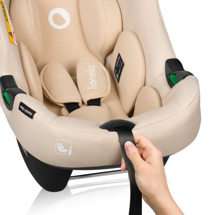 Lionelo - Cadeira auto com base ASTRID SET i-Size 40-87 cm Bege Areia