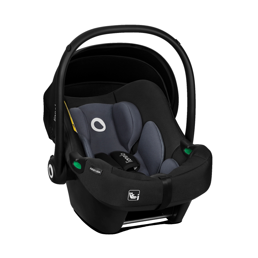Lionelo - Cadeira auto com base ASTRID SET i-Size 40-87 cm Preto/Cinzento