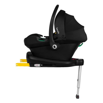 Lionelo - Cadeira auto com base ASTRID SET i-Size 40-87 cm Preto/Cinzento