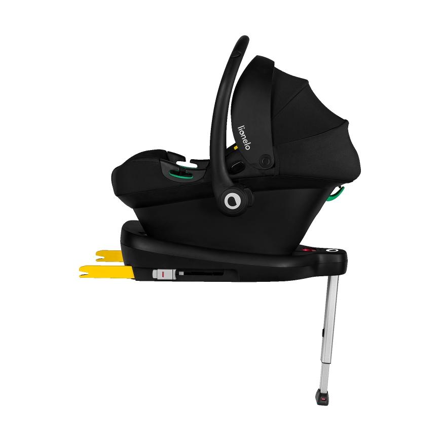 Lionelo - Cadeira auto com base ASTRID SET i-Size 40-87 cm Preto/Cinzento