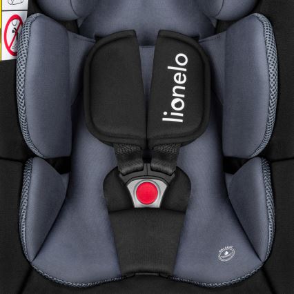 Lionelo - Cadeira auto com base ASTRID SET i-Size 40-87 cm Preto/Cinzento