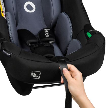 Lionelo - Cadeira auto com base ASTRID SET i-Size 40-87 cm Preto/Cinzento