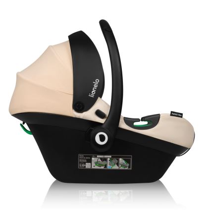 Lionelo - Cadeira auto com base giratória ASTRID SET i-Size 40-87 cm Bege Areia