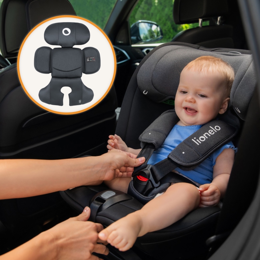 Lionelo - Cadeira auto com base giratória BASTIAAN i-Size 40-150 cm Grey Stone