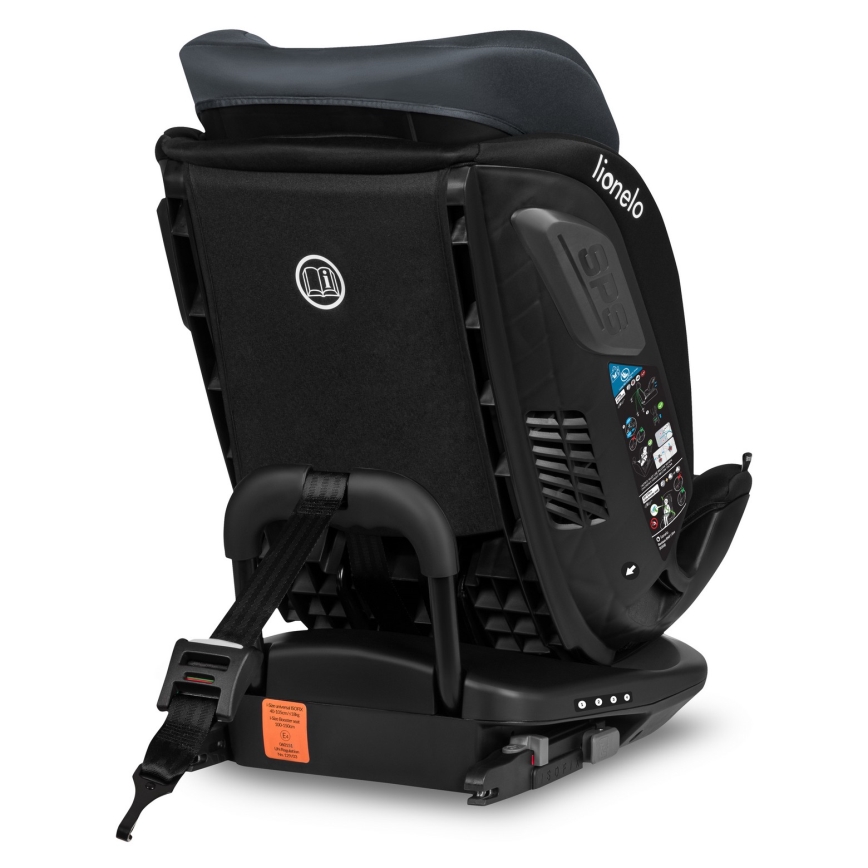 Lionelo - Cadeira auto com base giratória BASTIAAN i-Size 40-150 cm Grey Stone