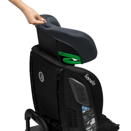 Lionelo - Cadeira auto com base giratória BASTIAAN i-Size 40-150 cm Grey Stone