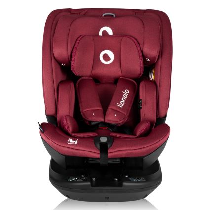 Lionelo - Cadeira auto com base giratória BASTIAAN i-Size 40-150 cm Vermelho Borgonha