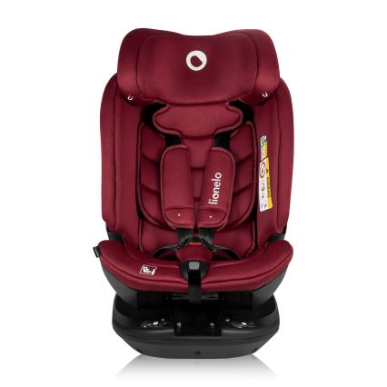 Lionelo - Cadeira auto com base giratória BASTIAAN i-Size 40-150 cm Vermelho Borgonha
