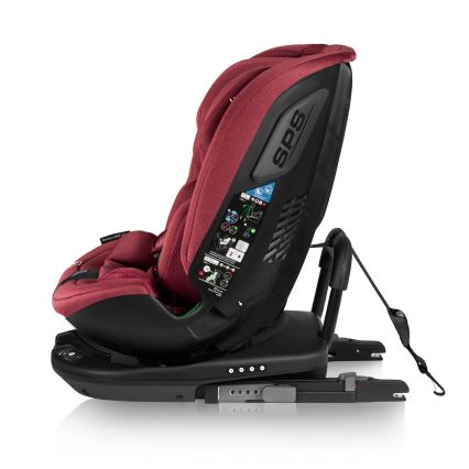 Lionelo - Cadeira auto com base giratória BASTIAAN i-Size 40-150 cm Vermelho Borgonha