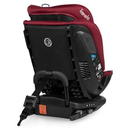Lionelo - Cadeira auto com base giratória BASTIAAN i-Size 40-150 cm Vermelho Borgonha