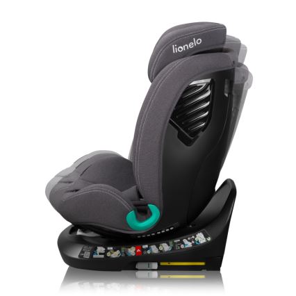 Lionelo - Cadeira auto com base giratória BASTIAAN ONE i-Size 40-150 cm Grey Stone