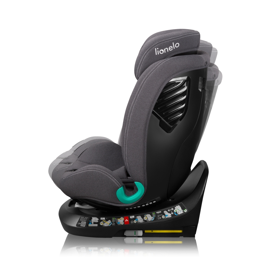 Lionelo - Cadeira auto com base giratória BASTIAAN ONE i-Size 40-150 cm Grey Stone