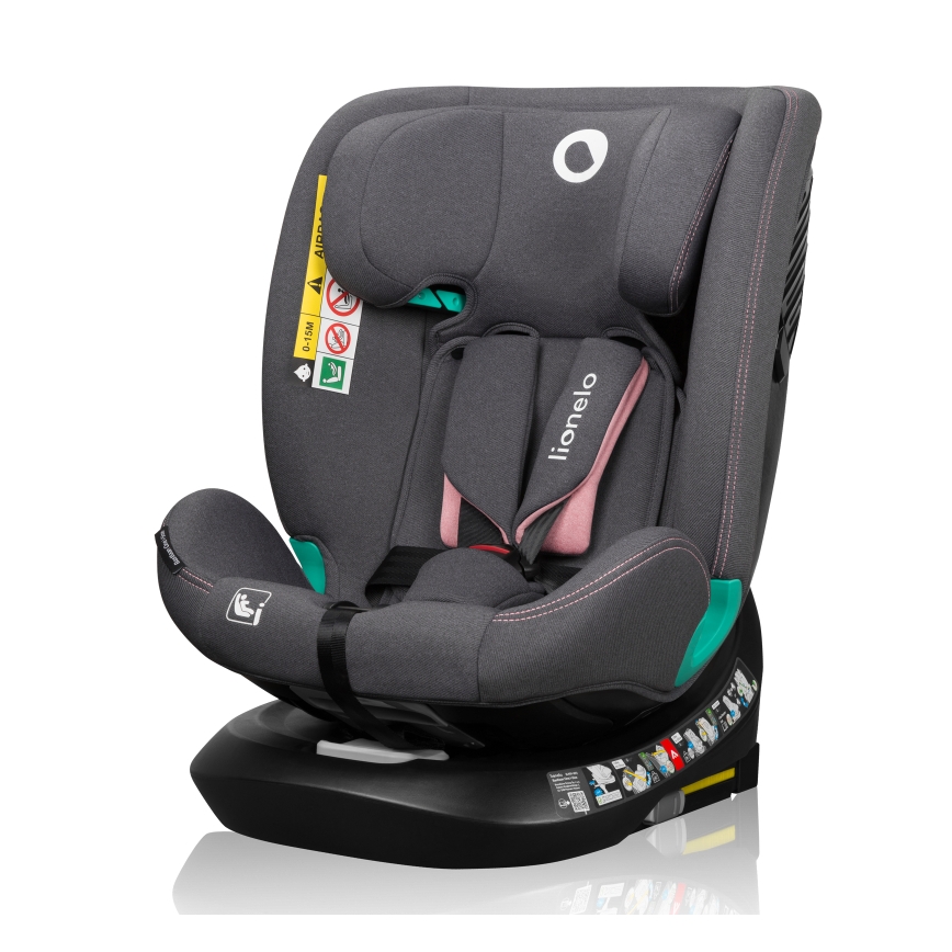 Lionelo - Cadeira Auto com base giratória BASTIAAN ONE i-Size 40-150 cm Rosa Pink