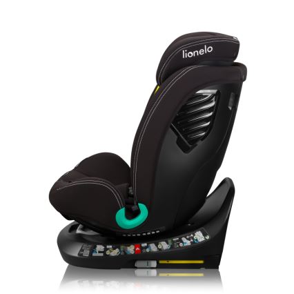 Lionelo - Cadeira auto com base giratória BASTIAAN ONE i-Size 40-150 cm Black Carbon