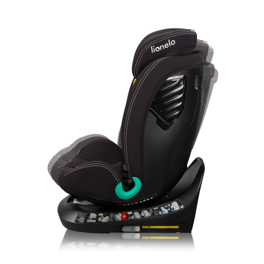 Lionelo - Cadeira auto com base giratória BASTIAAN ONE i-Size 40-150 cm Black Carbon
