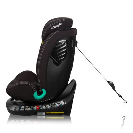 Lionelo - Cadeira auto com base giratória BASTIAAN ONE i-Size 40-150 cm Black Carbon