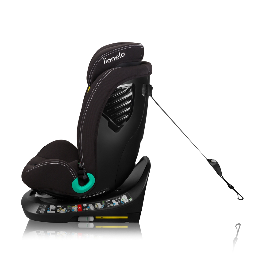 Lionelo - Cadeira auto com base giratória BASTIAAN ONE i-Size 40-150 cm Black Carbon