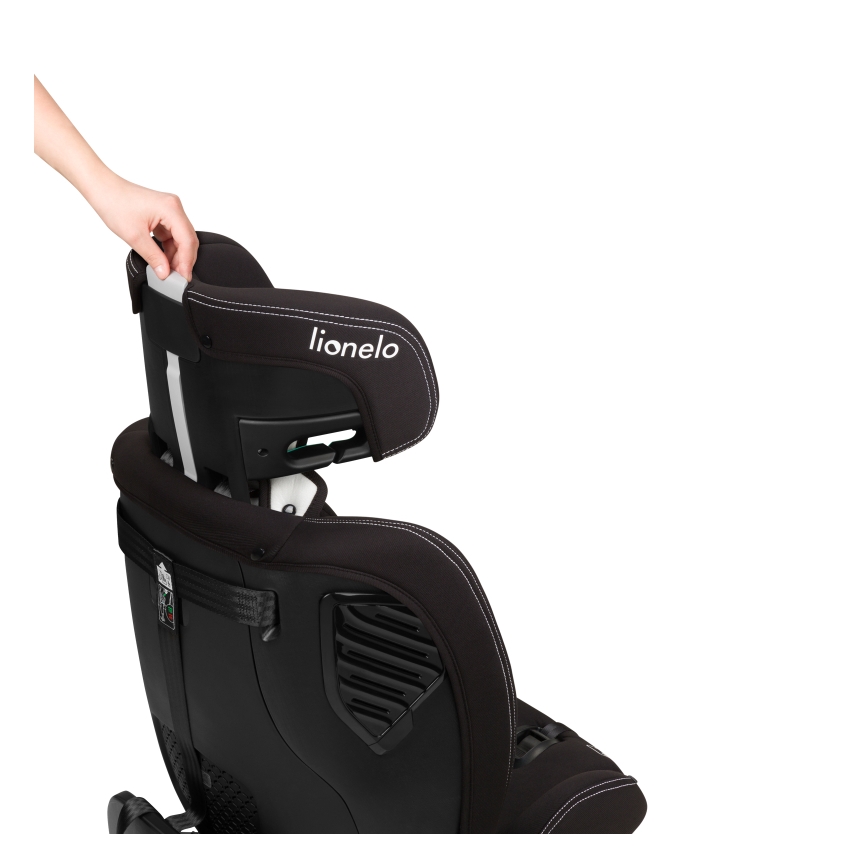 Lionelo - Cadeira auto com base giratória BASTIAAN ONE i-Size 40-150 cm Black Carbon