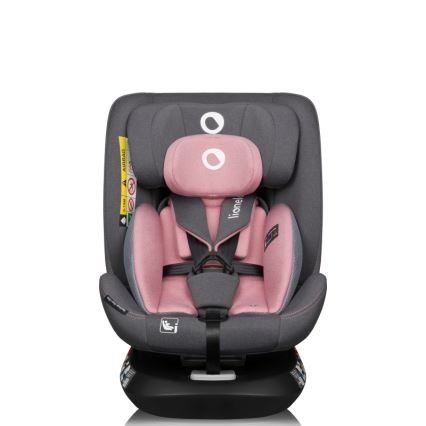 Lionelo - Cadeira auto com base giratória BASTIAAN ONE i-Size 40-150 cm Rosa Pink