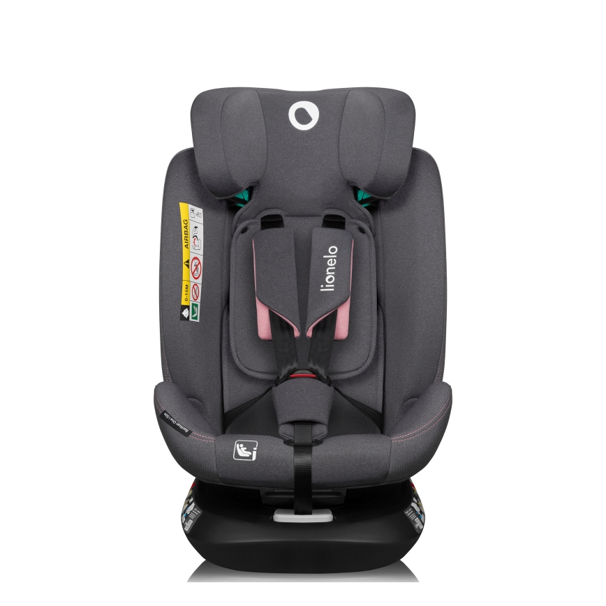 Lionelo - Cadeira auto com base giratória BASTIAAN ONE i-Size 40-150 cm Rosa Pink