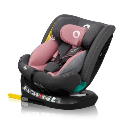 Lionelo - Cadeira auto com base giratória BASTIAAN ONE i-Size 40-150 cm Rosa Pink