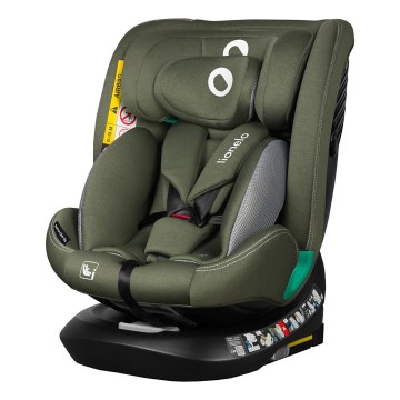 Lionelo - Cadeira auto com base giratória BASTIAAN ONE i-Size 40-150 cm Verde Oliva
