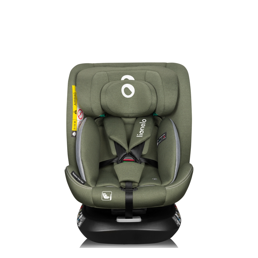 Lionelo - Cadeira auto com base giratória BASTIAAN ONE i-Size 40-150 cm Verde Oliva