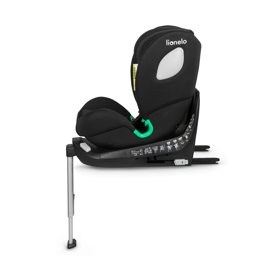 Lionelo - Cadeira auto com base giratória BRAAM i-Size 40-150 cm Black Carbon