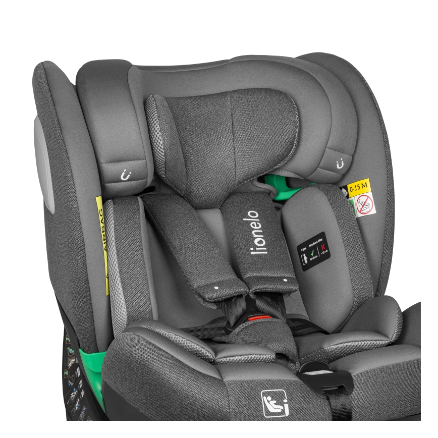 Lionelo - Cadeira auto com base giratória BRAAM i-Size 40-150 cm Pedra Cinzenta