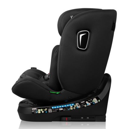 Lionelo - Cadeira auto com base giratória BRAVE i-Size 40–150 cm Preto Carbono